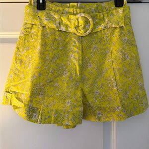 Liberty for J. Crew Floral Yellow Women's Shorts